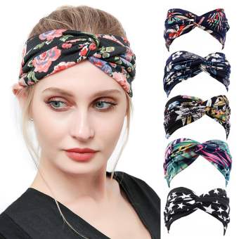 Fjsln7 khăn xếp thể thao khô nhanh tập yoga chạy tập thể dục đàn hồi phụ nữ headbands Phụ kiện tóc quấn đầu dây buộc tóc