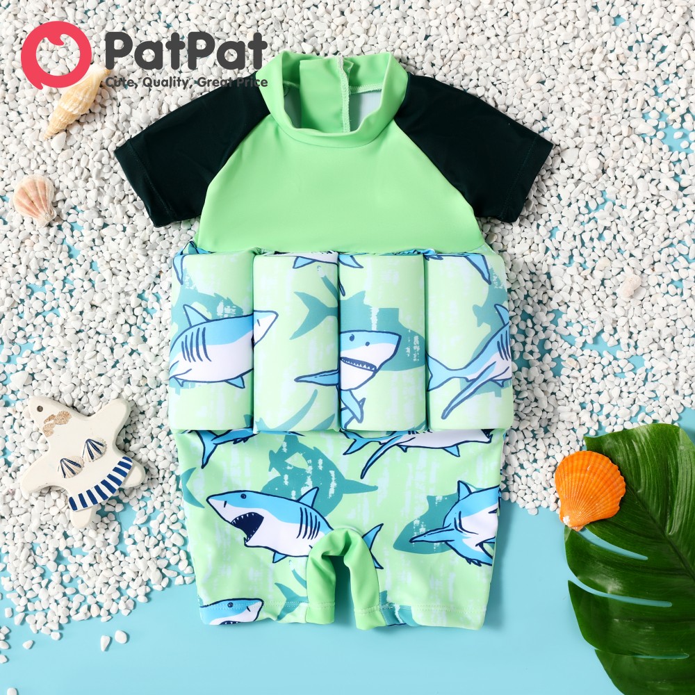 PatPat Childlike Animal Pattern Shark Swimsuit