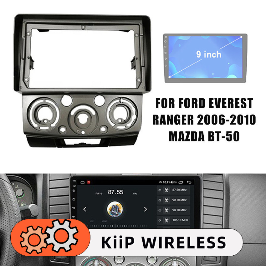 Frame Head Unit 9 Inch Android untuk Ford Everest 2006-2013 Ford Ranger 2006-2011 Mazda BT-50 Aksesoris Mobil Harga 99,000 rupiah*Gratis Ongkir