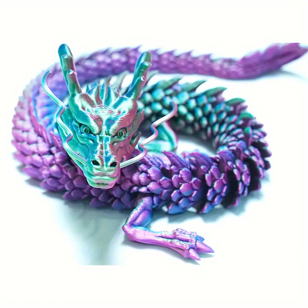 3D Printed Chinese Dragon Full Body Joints That Can Move Home Furnishings and Decorations Are Worth Collecting Creative Toys