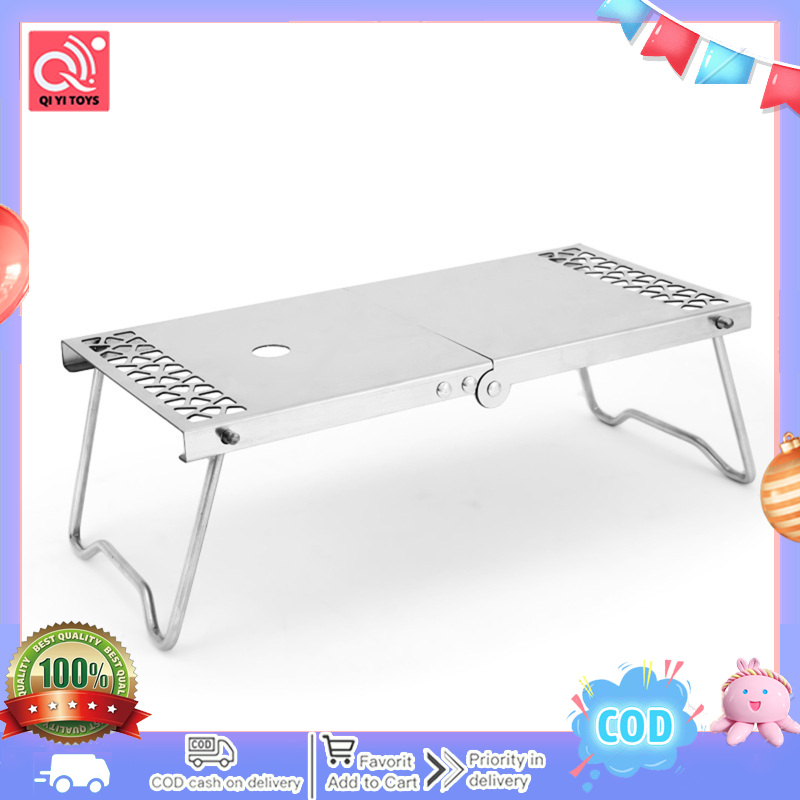 100%Authentic Stainless Steel Camping Table Foldable Camping Picnic Desk