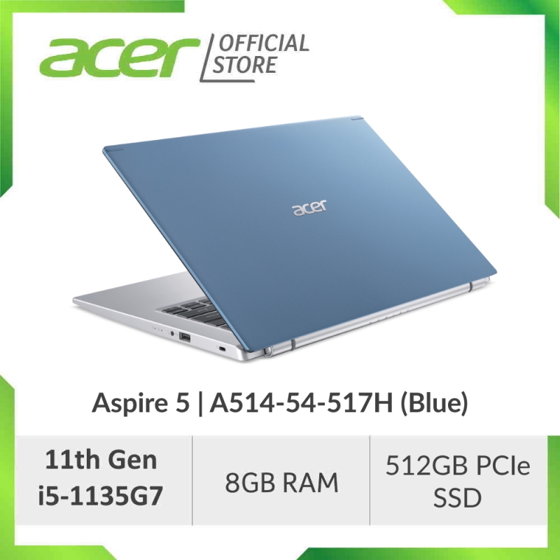 Acer Aspire 5 A514-54 (Blue/Pink/Gold/Silver) - 14 FHD IPS Laptop with Latest 11th Gen i5-1135G7 Processor