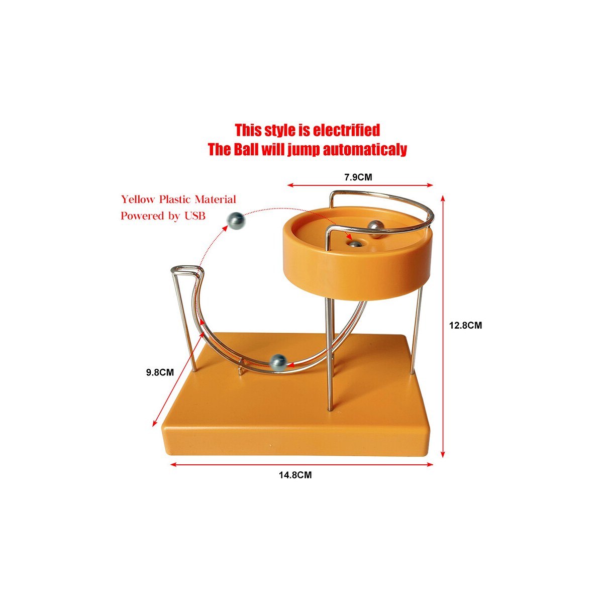 【Must-have】 Kinetic Art Perpetual Marble Machine Perpetual Motion Machine Desk Top Decoration Kinetic Motion Toy for Home and