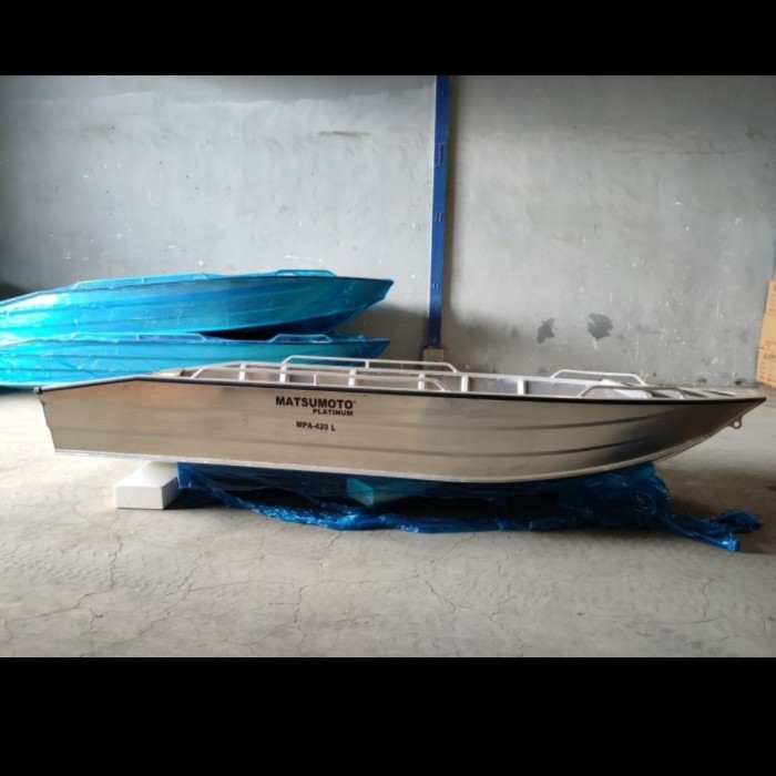 PERAHU ALMUNIUM 9 ORANG MATSUMOTO 4.2M MPA 420L MPA 420 L Harga 63,020,000 rupiah*Gratis Ongkir