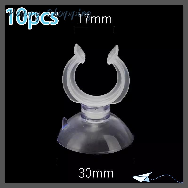 [THS Store] COD 10 chiếc cốc hút bể cá ống hút bơm oxy bể cá ống hút cố định ống khí kẹp cố định ống hút nhiệt kế - 4