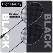 "Full Carbon Badminton Set for Adult Fitness and Kids Training"