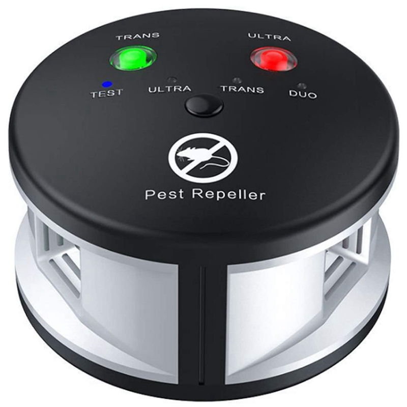 (CFEB) Ultra Sonic Mouse Repell-Ent, Electronic Rodent Repell-Er, 360 Degree Multiple Pest Con-Trol 3 In1 Pressure Wave