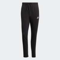 Lifestyle Essentials Single Jersey Tapered Open Hem 3-Stripes Pants Men Black GK8995