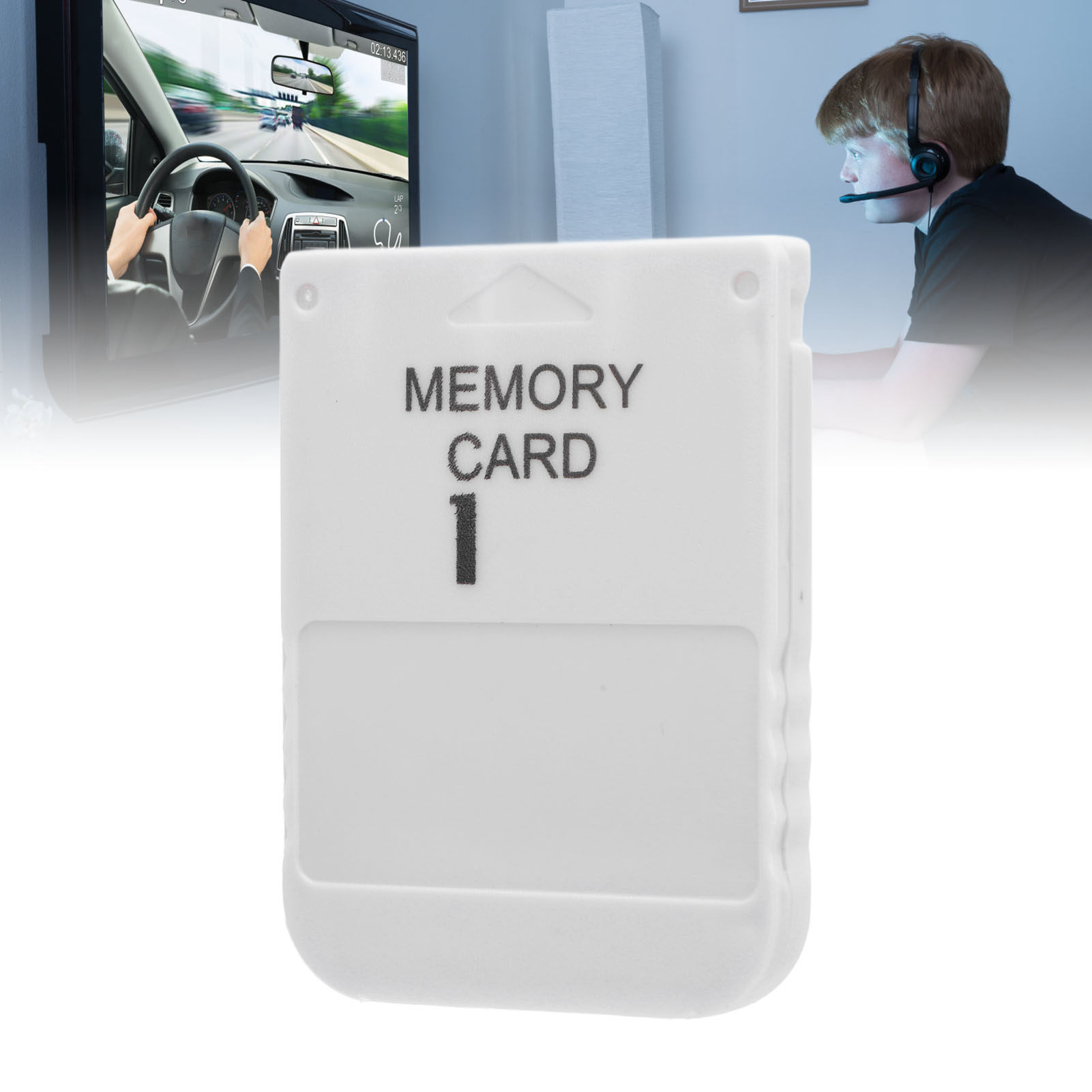 Thẻ nhớ 1Mb cho bảng điều khiển trò chơi PS1 kết quả nhanh ghi thẻ tiết kiệm trò chơi chất liệu nhựa ABS nhẹ tương thích với hệ thống trò chơi cổ điển PS1 [trò chơi video]