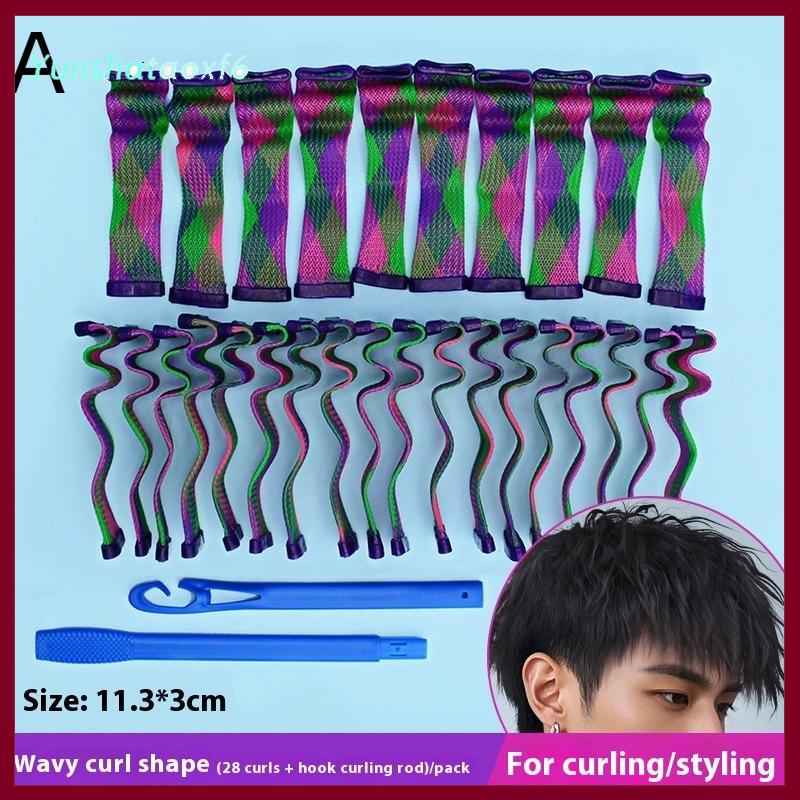 yunshataoxf 18 28 chiếc máy uốn tóc sóng nước không nhiệt Ma Thuật dụng cụ uốn tóc tự động tạo kiểu tóc dạng sóng bằng sắt - 3