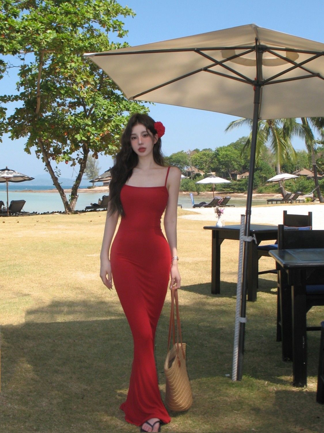 NOYI Váy Gợi Cảm Nữ Mũi Giáo Dạ Dạ Phong Cách Đầm Ôm Body Dự Phòng Đầm Đũi Nữ Váy Body Nữ Đầm Dài Đầ