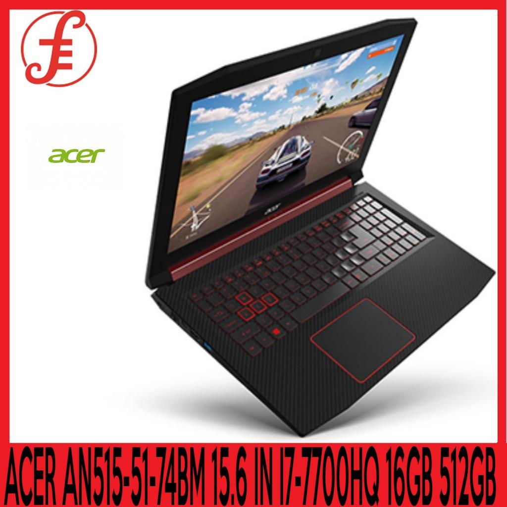ACER AN515-51-74BM 15.6 IN INTEL CORE I7-7700HQ 16GB 512GB SSD +1TB HDD NVIDIA GTX1050TI 4GB WIN10 (AN515-51-74BM)