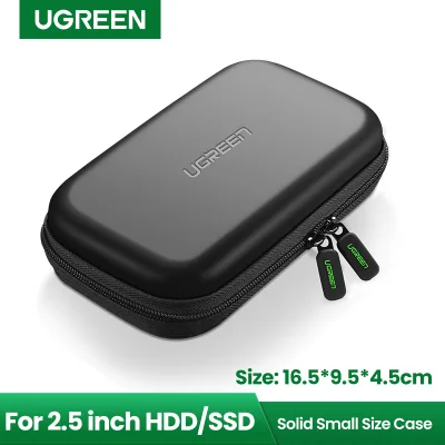 UGREEN External Hard Drive Case Bag, Travel Electornics Accessories Organizer Bag For 2.5 Inch Hard Drives/Earphone/U Disk Hard Disk Drive