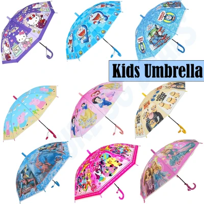 Kids Children Umbrella with Cartoon Spiderman | Minions | Hello Kitty | Pony | Snow White | Batman | Sofia