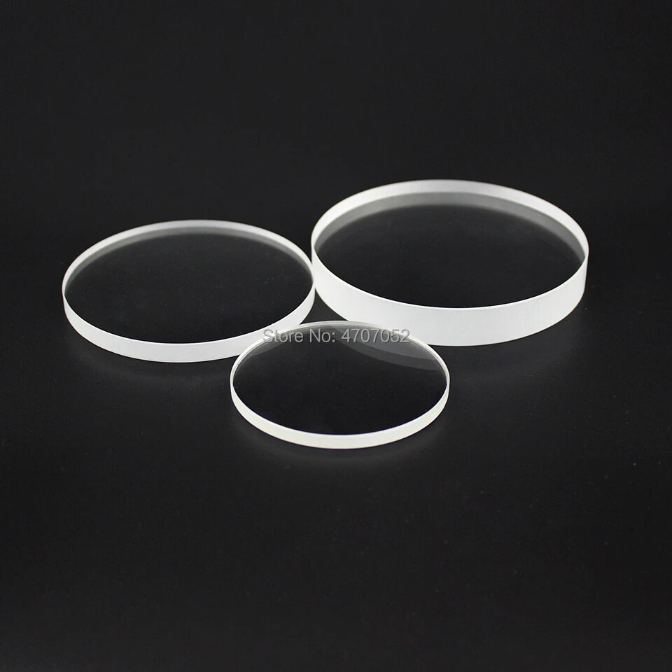 Sáng tạo rõ ràng độ tinh khiết cao hợp nhất silica tấm đường kính 45mm * 2mm Đĩa thạch anh thủy tinh