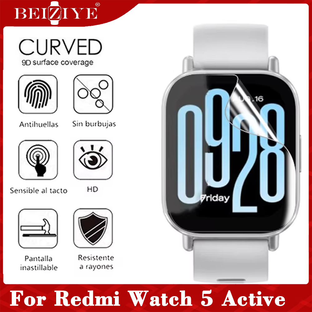 ฟิล์มกันรอย Redmi Watch 5 Active ฟิล์ม นาฬิกา สมาร์ทวอทช์ คลุมทั้งหน้าจอ for Xiaomi Redmi Watch 5 Lite ฟิล์ม redmi watch5 active lite Screen Protective Film ราคา 55 บาท*ส่งฟรี