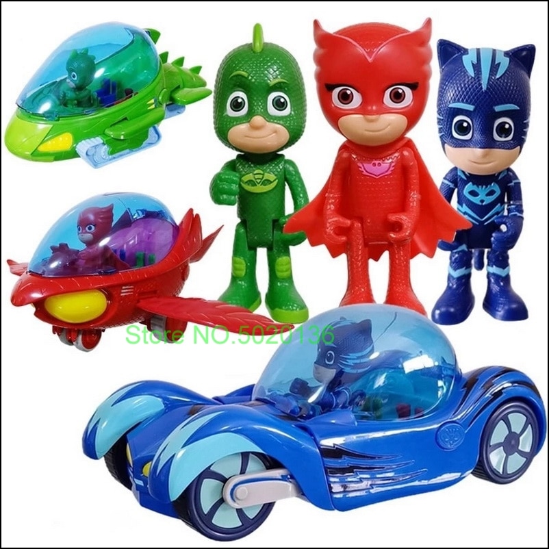 Pj xe bó catboy s đồ chơi xe hơi owlette gler gekko di động romeo của phòng thí nghiệm ninja xe buýt cho giáng sinh quà tặng