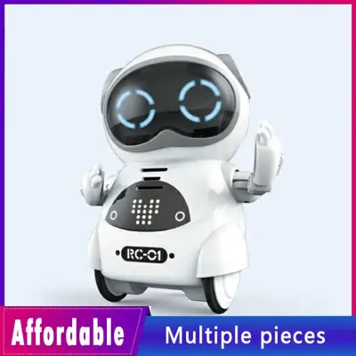 Pocket Robot Mini Robot Toys Gift Talking Interactive Dialogue Voice Recognition Record Singing Dancing Smart Robot