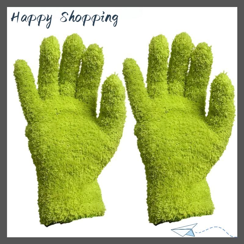 [THS Store] COD Sợi nhỏ bụi Găng Tay-căng ra & thoáng khí làm sạch găng tay, không thấm nước cho xe ô tô, thuyền, rvs, hồ bơi, nhà, nhà bếp - 2