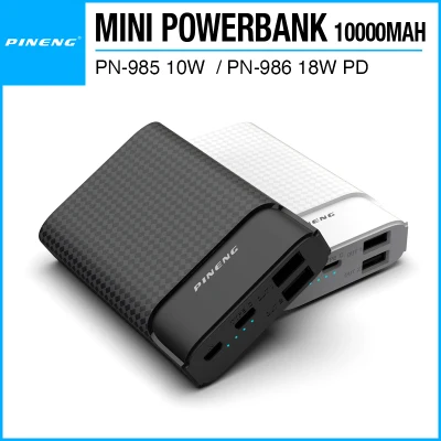 Pineng Mini PD 3.0 18W Fast Charging Powerbank 10000mAh PN-985 PN-986