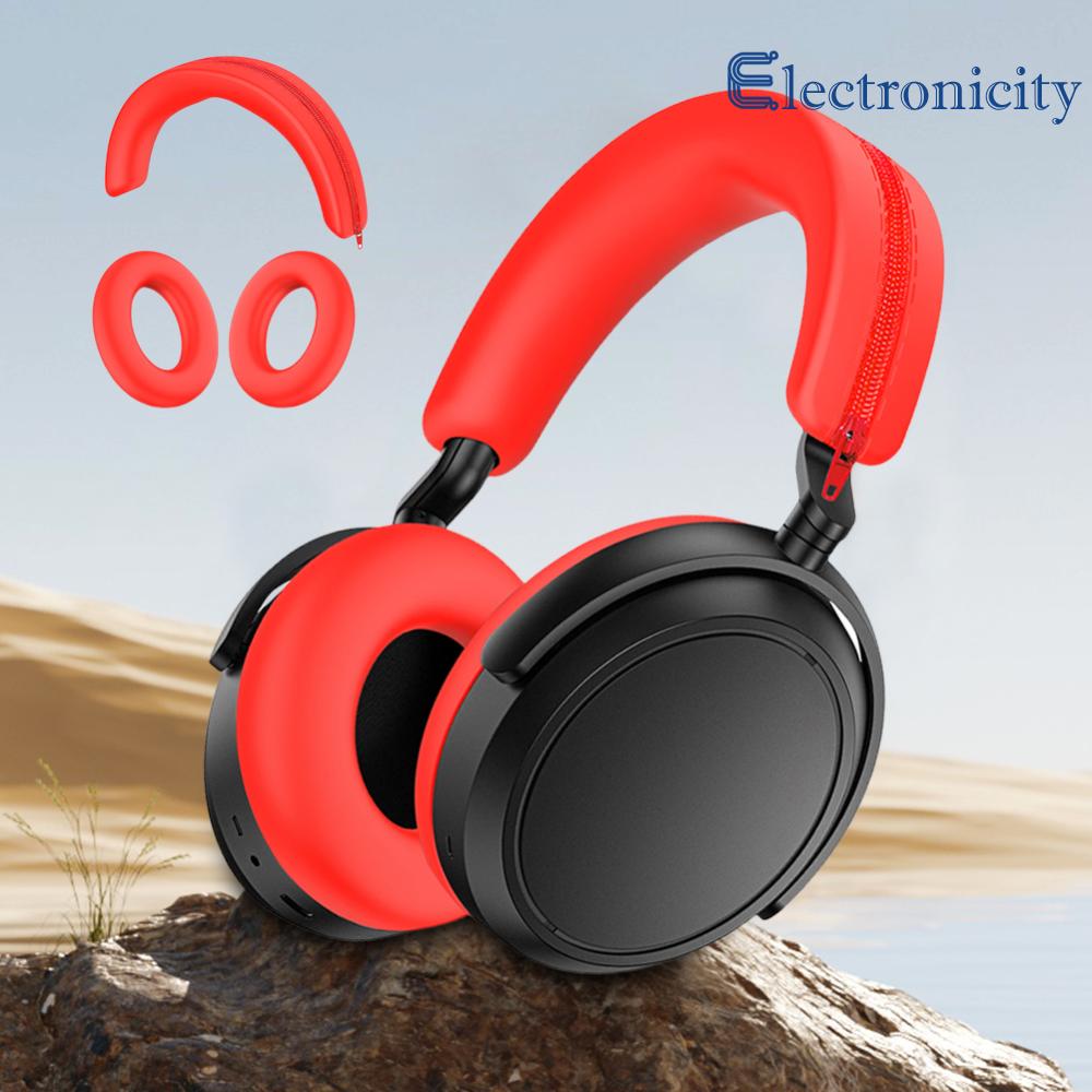 Silicone headphone trường hợp mềm bảo vệ tai nghe earmuff Shell Bìa Tai nghe tay áo thay thế cho Sennheiser Momentum 4