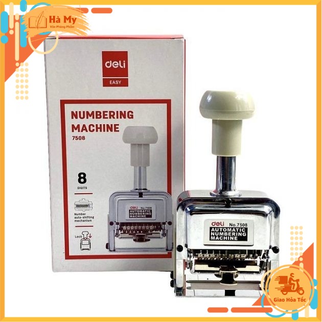 Dấu nhảy 8 số deli 7508 - nhảy số tự động
