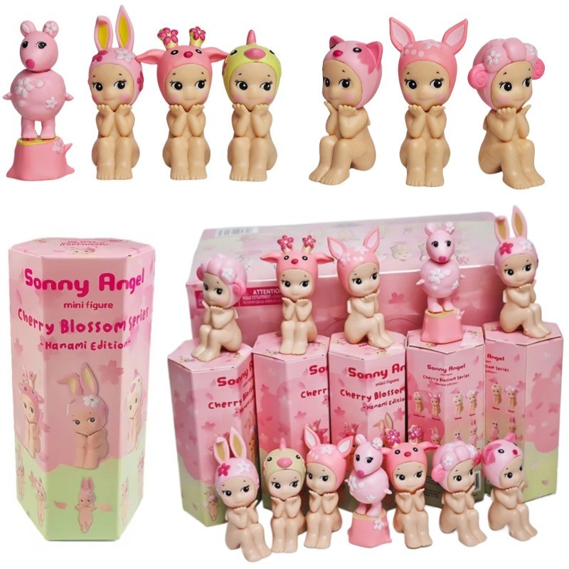 Cherry Blossom Series Blind Box Hippers Mini Hình Hoa Anh Đào Series Nhân Vật Hành Động Đồ Chơi Dành Cho Người Hâm Mộ Trẻ Em Quà Tặng Giáng Sinh