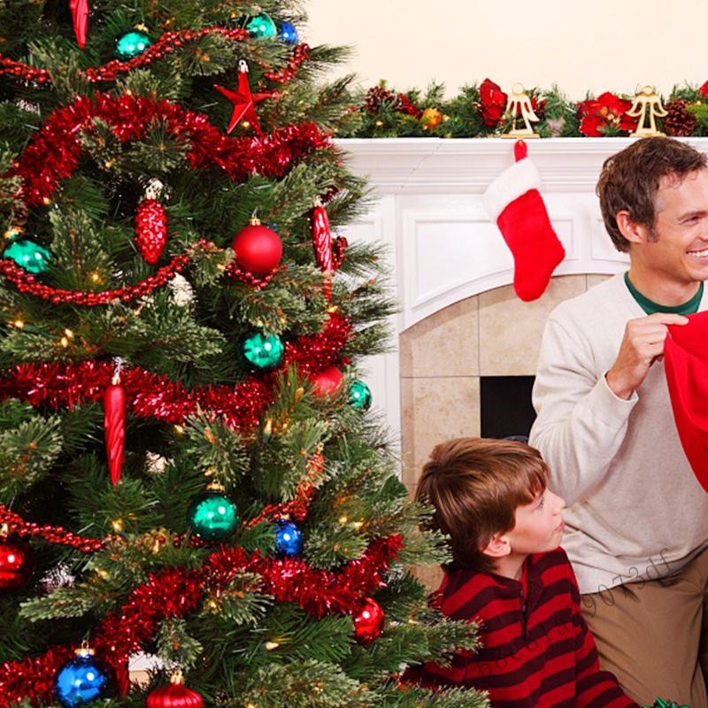 1,8m Lá đầy màu sắc Tinsel Ribbon với các ngôi sao - Glitter Xmas Tree Vòng hoa cho Tiệc cưới tại nhà