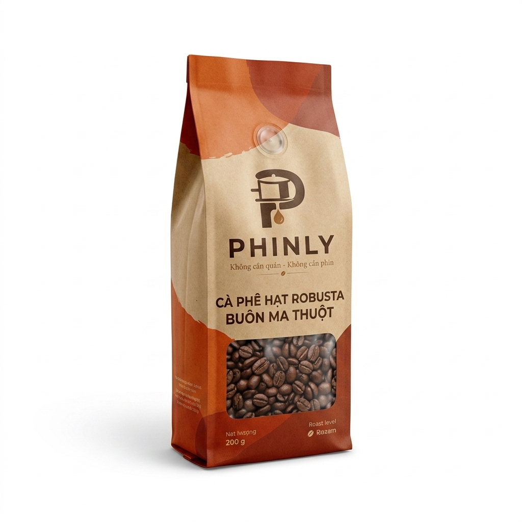 Cà Phê Hạt Robusta Buôn Ma Thuột PHINLY