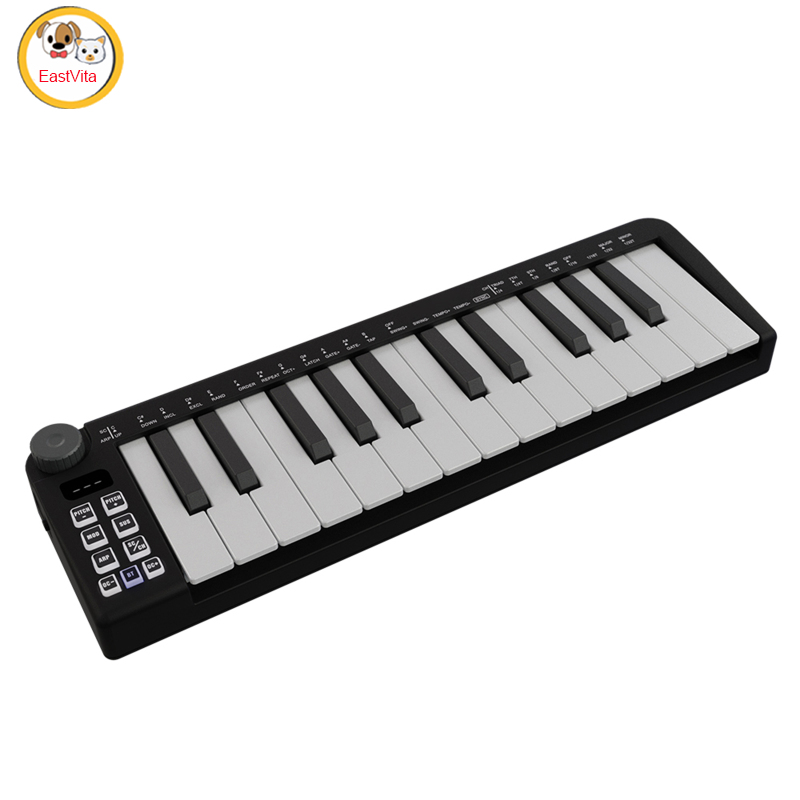 25 Key USB MIDI Keyboard Controller Mini Portable Keyboard MIDI Controller