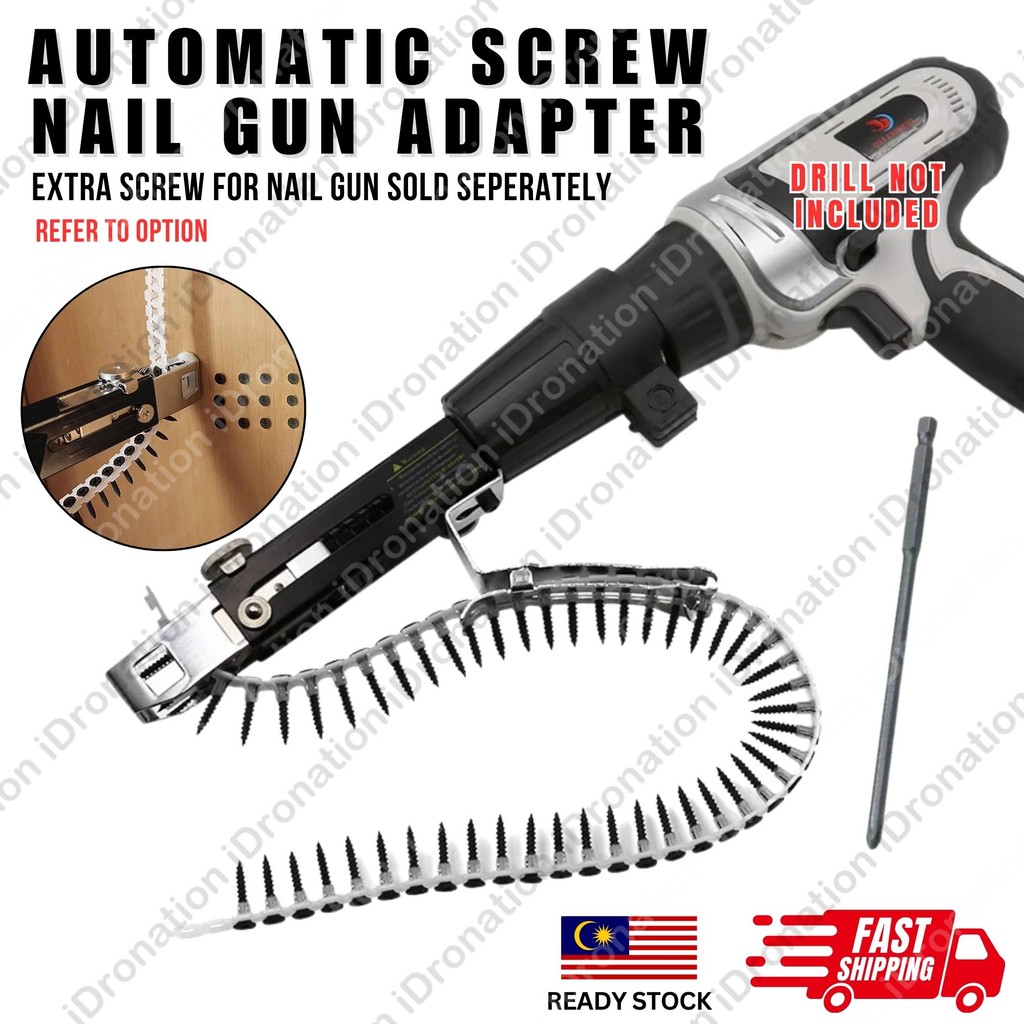 Sonew Automatic Power Gun Adapter Lithium Battery Nails Screw Empty Chain Belt Lightweight Woodworking Tool Easy To Use - View #8