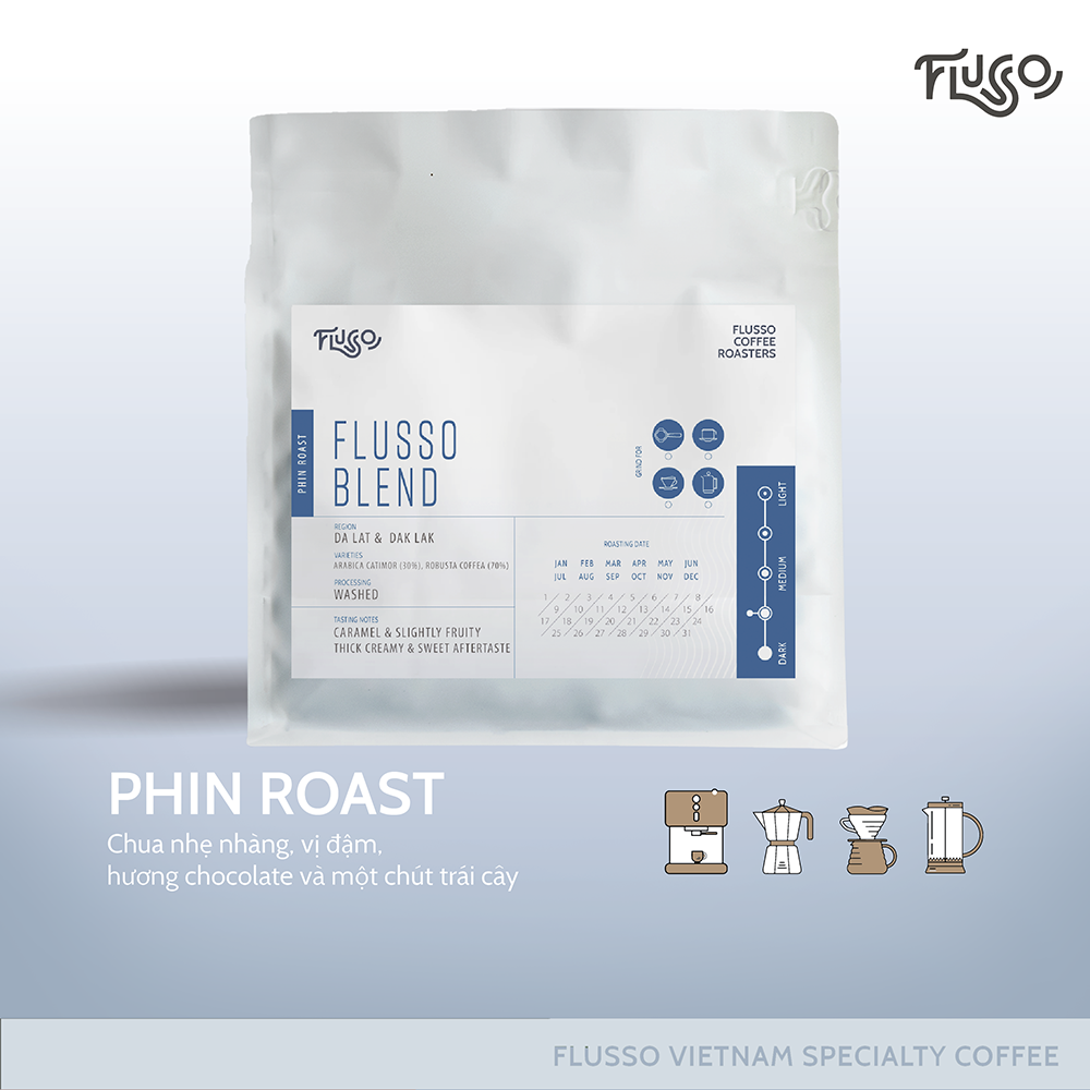 Cà phê Phin Flusso Blend