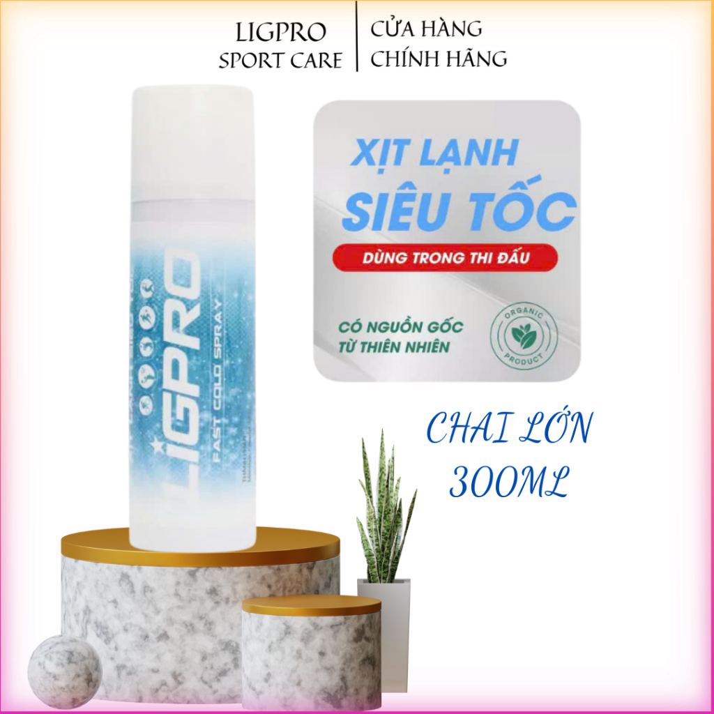  Xịt lạnh giảm đau siêu tốc thảo dược LIGPROCHAI LỚN 300ml Sơ cứu thể thao chấn thương hiệu quả 