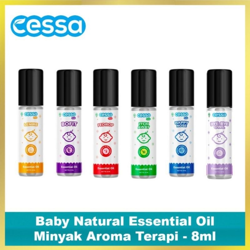 CESSA Cough n Flu Cessa Essential Oil Batuk Pilek Bayi Baby / Kids Anak / Moms Breathe Easy / Stay Calm / Cough Flu / Fever Drop / Lenire / Itch Away / Bofit / Owl / Fedrop / Happy Nose 8ml
