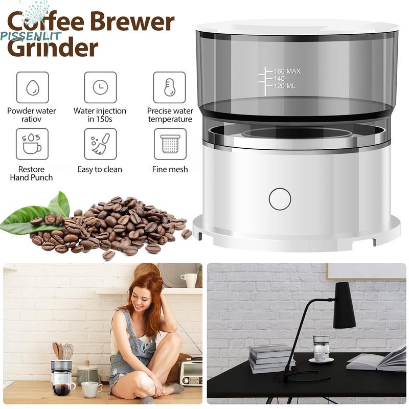 Pissenlit Máy pha cà phê Kit Mini xách tay máy xay cà phê thông minh tự động Máy pha cà phê phin tay pha cà phê máy Máy xay cà phê mini xách tay máy pha cà phê