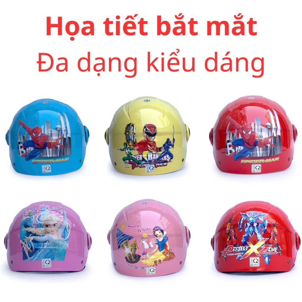 DANSHOP Mũ bảo hiểm trẻ em BKtec BK14 nửa đầu có kính cho bé 5–10 tuổi freesize 52–56cm AN TOÀN THỜI TRANG GIÁ TỐT