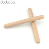Dodocool Rhythm Stick Enhance Coordination Ability Wood Claves Clear Full Sound Educational Versatile for School