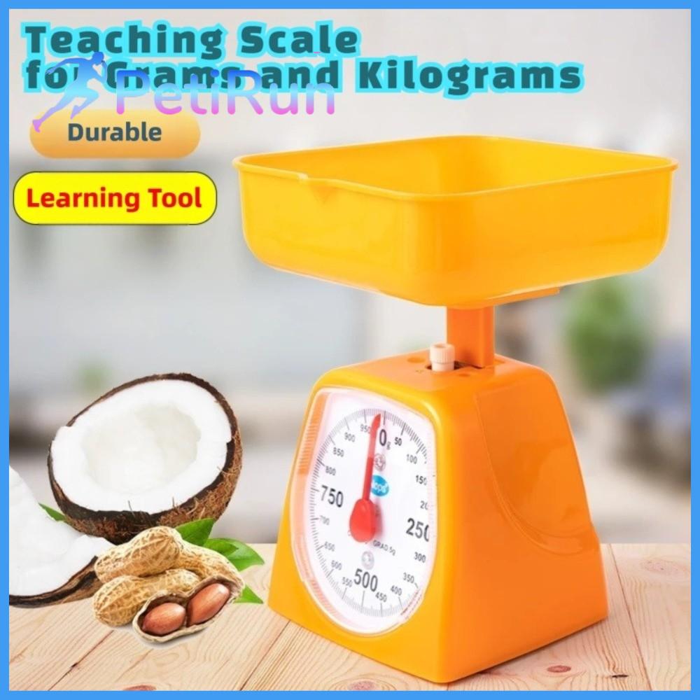 PETIRUN với Pan Cân bếp mini 1kg 2kg 3kg 5kg Nhựa Cân thực phẩm Giáo dục Dụng cụ hỗ trợ học tập Đồ dùng học tập