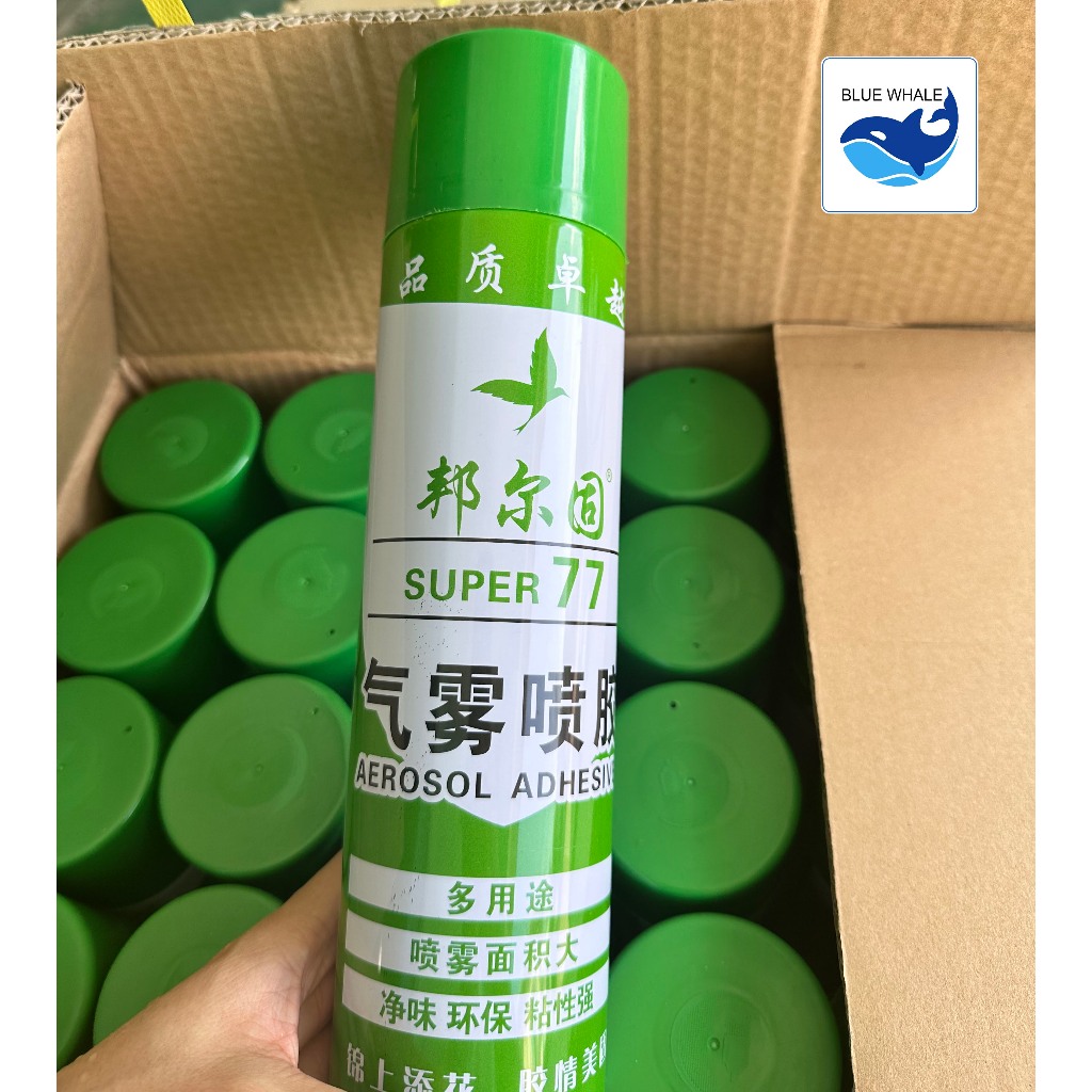 Keo dán xốp xịt đa năng pj77, dán xốp, giấy dán tường, decal dạng keo xịt