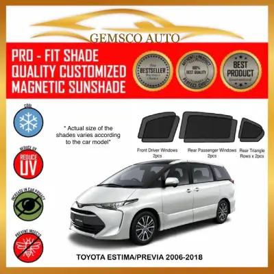 Toyota Estima/Previa 2006 - 2021 ( 6 / 7 pcs) Car Magnetic Sunshade