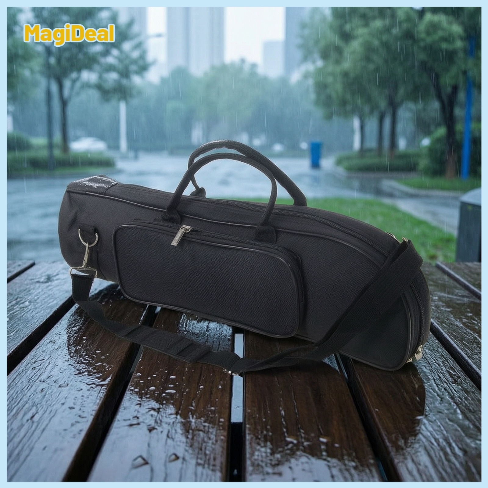 MagiDeal Soft Padded Trumpet Gig Bag with Pocket Sturdy Trumpet Gig Bag Adjustable Water-Resistant for Musicians, Students ราคา 590 บาท*ส่งฟรี