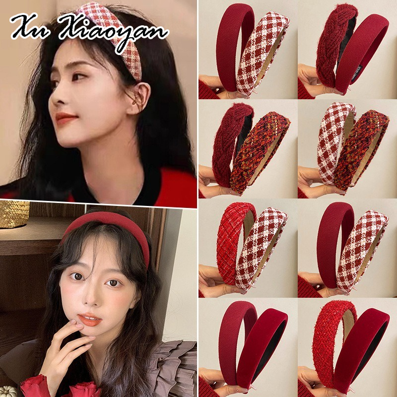 XUXIAOYAN ใหม่ coffeepot hair Dressing พร้อม styrofoam Red สไตล์เกาหลีคลาสสิกสำหรับผู้หญิง ราคา 22 บาท*ส่งฟรี