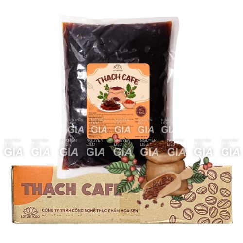 [THÙNG 10 BỊCH] Thạch dừa Lotus 1.5kg - HƯƠNG CÀ PHÊ