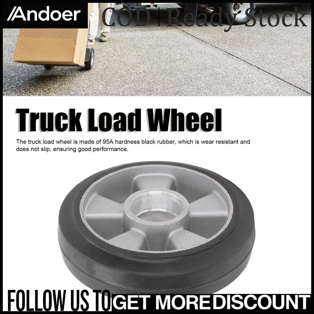 Andoer Bánh xe tải có lỗ chịu lực 6204 Lốp thay thế cao su rắn cho xe nâng thủy lực thủ công 180x50mm Giá 595,144 Đồng*Miễn phí vận chuyển