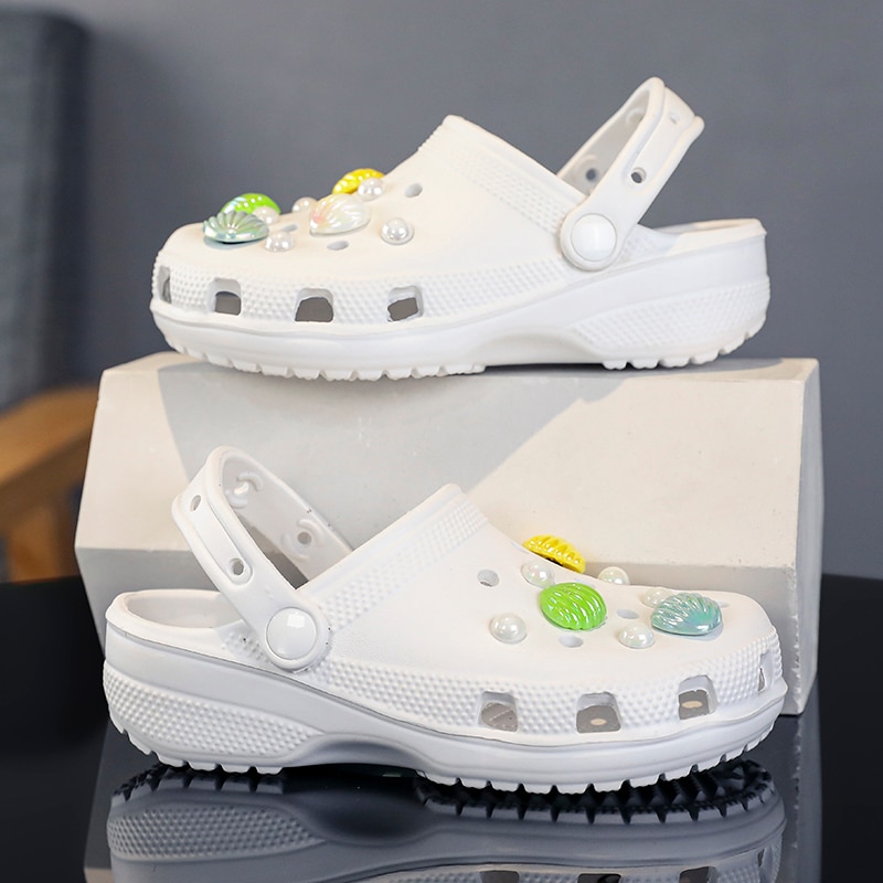 New Children Croc Slippers Baby Mules Clogs Summer Soft Sole Garden Shoes Kid's Beach Sandals Cave Hole Flip Flop for Boys Girls