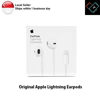 [Local Seller] Original Apple Lightning EarPods Earpiece Earphones for iPhone iPad iOS Devices Retail Packaging