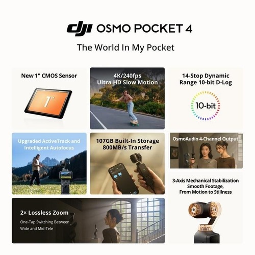 DJI Osmo Pocket 4 Creator Combo