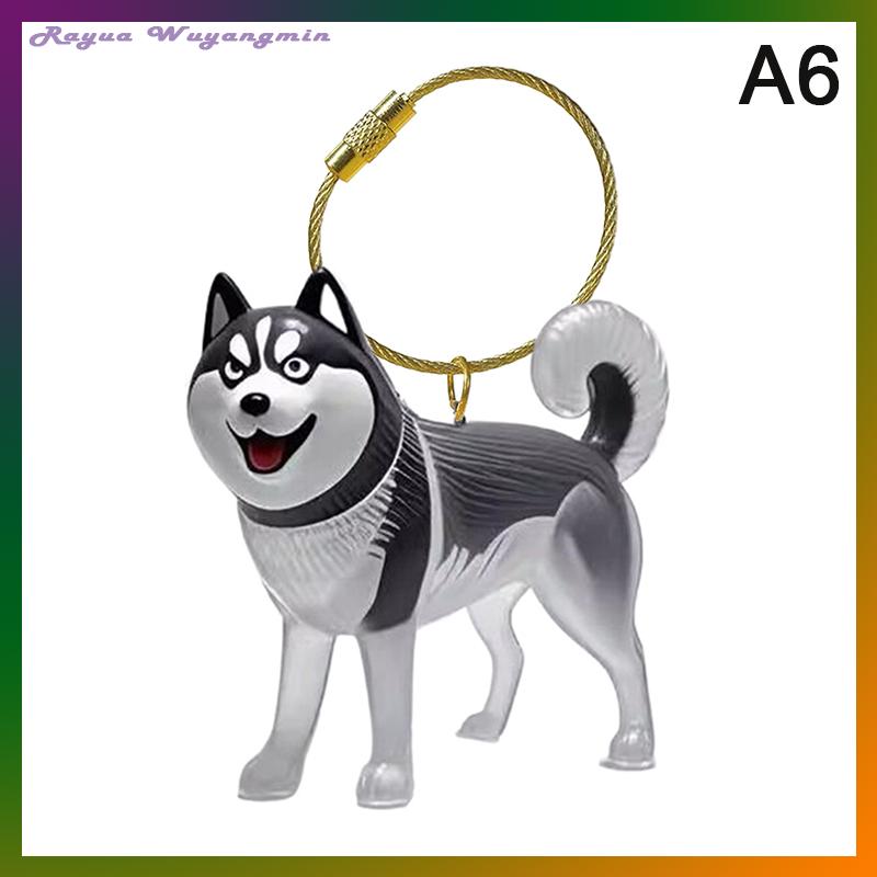Rayua Rõ ràng Puppy tóc tưởng niệm lưu niệm viên nang pet của chó lông container tự làm mặt dây chuyền Keychain trang trí vật nuôi những người yêu thích nhà hiển thị Quà Tặng - 2