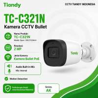 Tiandy TC-C321N 2MP PoE Camera IP Cam Outdoor Bullet Kamera CCTV Rekam Audio Infrared AK Series
