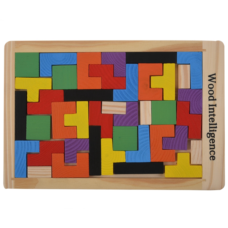 New Wooden Tangram Brain Teaser Puzzle Game Educational Baby Kids Toys